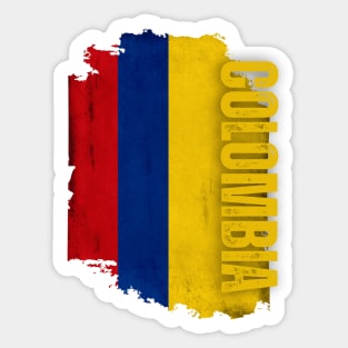 Colombia flag, colombian flag Sticker